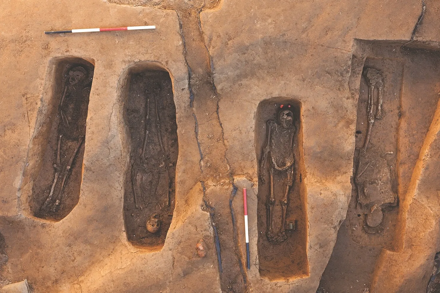 Graves at a Jamestown church