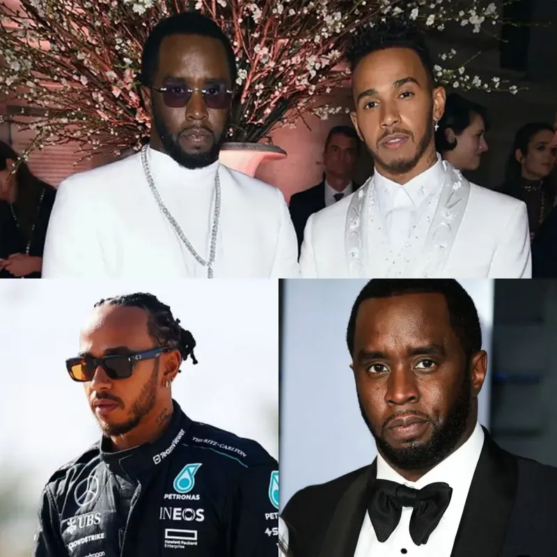 Lewis Hamilton and Diddy 