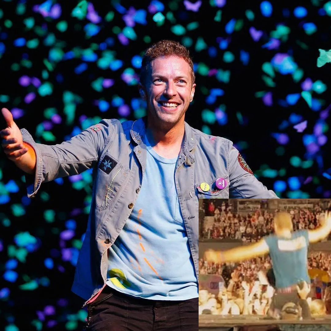 Chris Martin of Coldplay Falls into Trap Door During Melbourne Concert