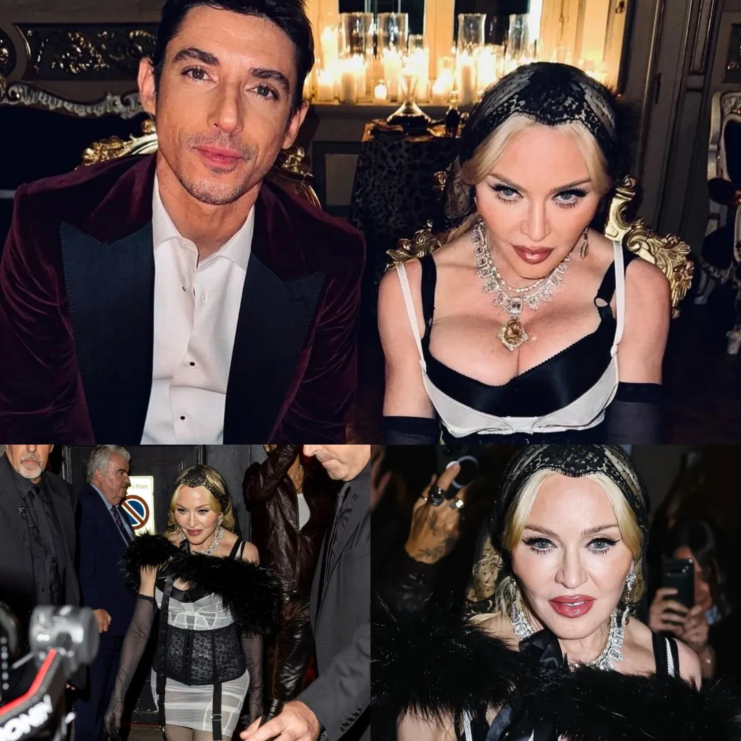 Madonna’s 100-Carat Giant Diamond Necklace at Milan Fashion Week