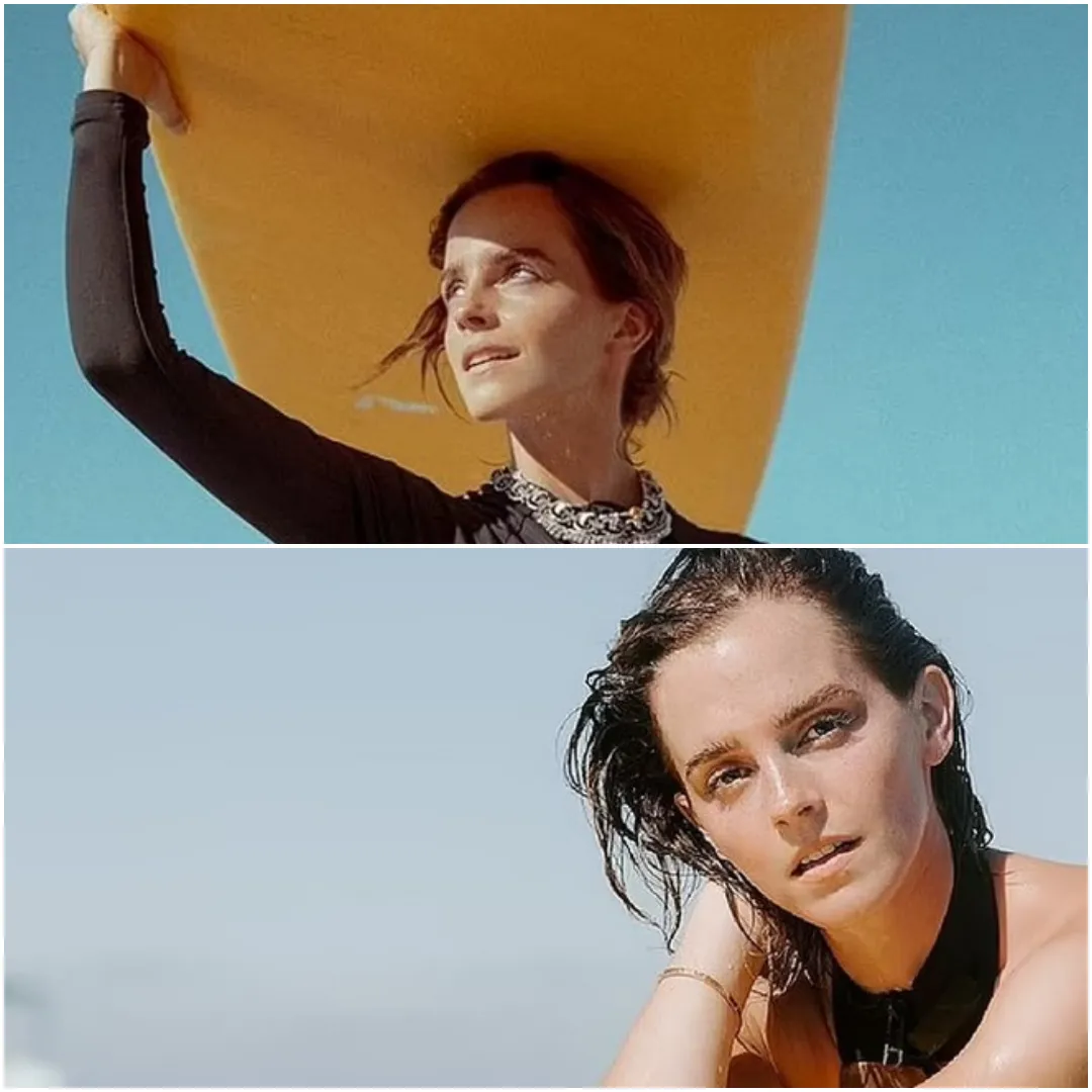 Emma Watson Stuns in Swimsuit for Prada Beauty Campaign