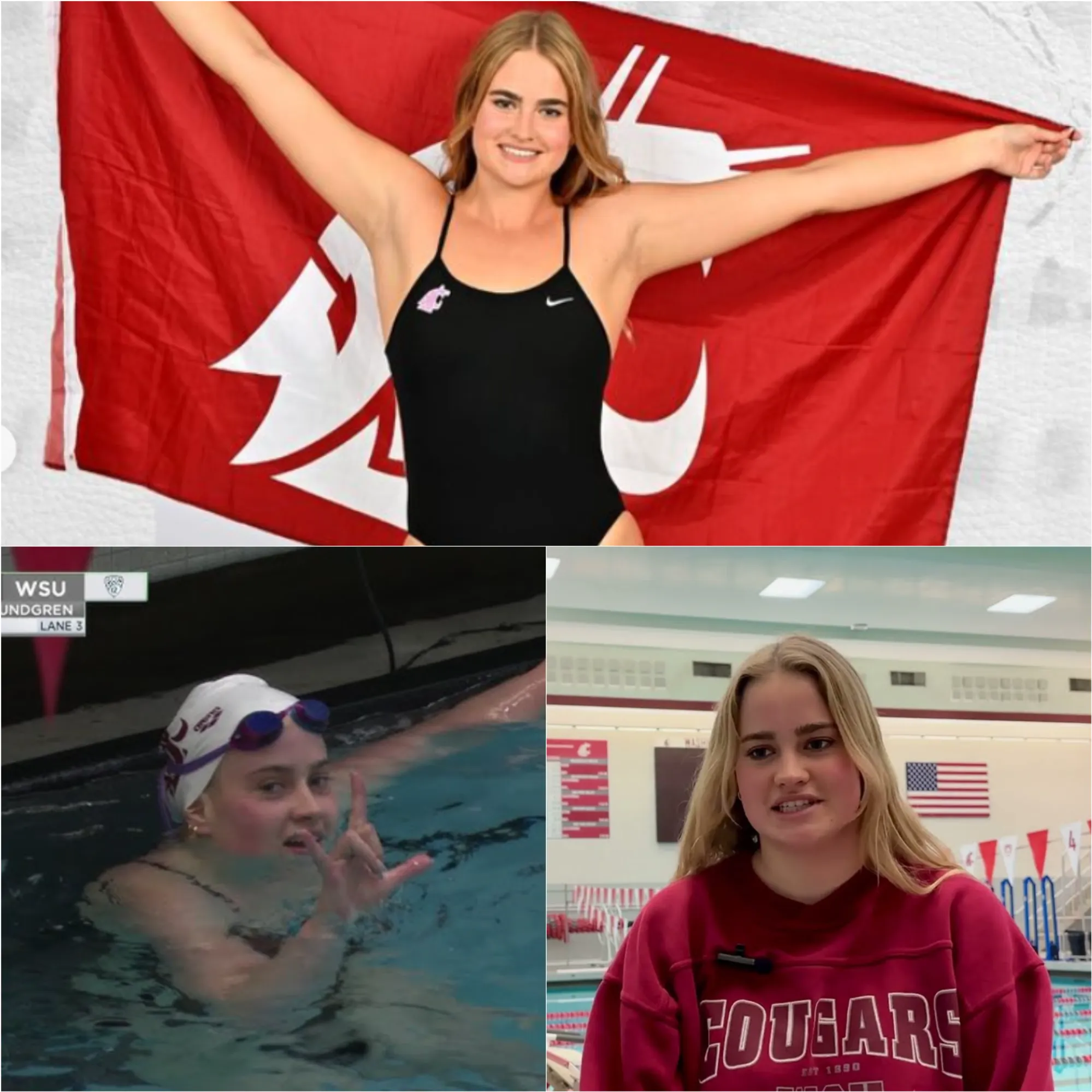 Emily Lundgren Sets School Record, Propels Washington State Swim Team to 5-0 Start