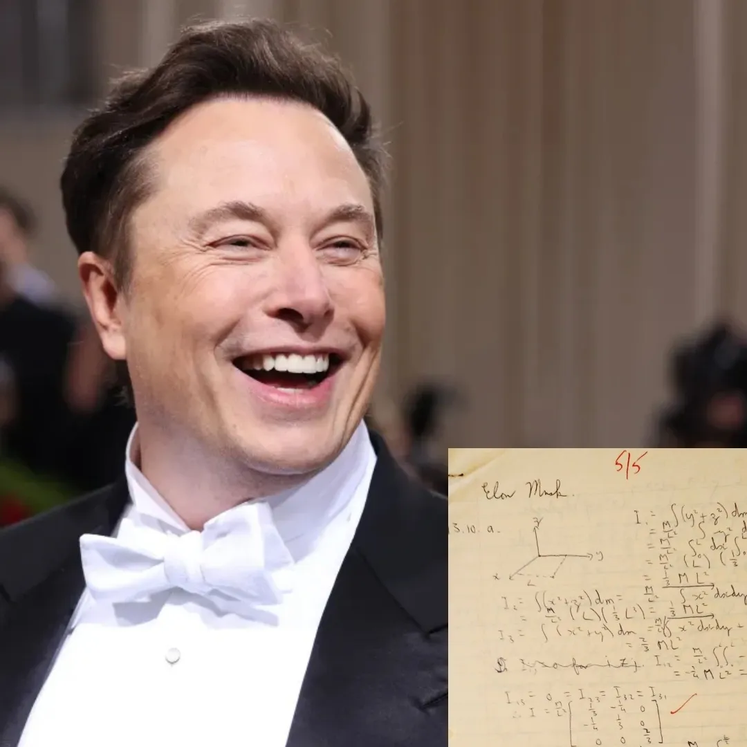 Elon Musk’s Handwritten College Homework Found Again