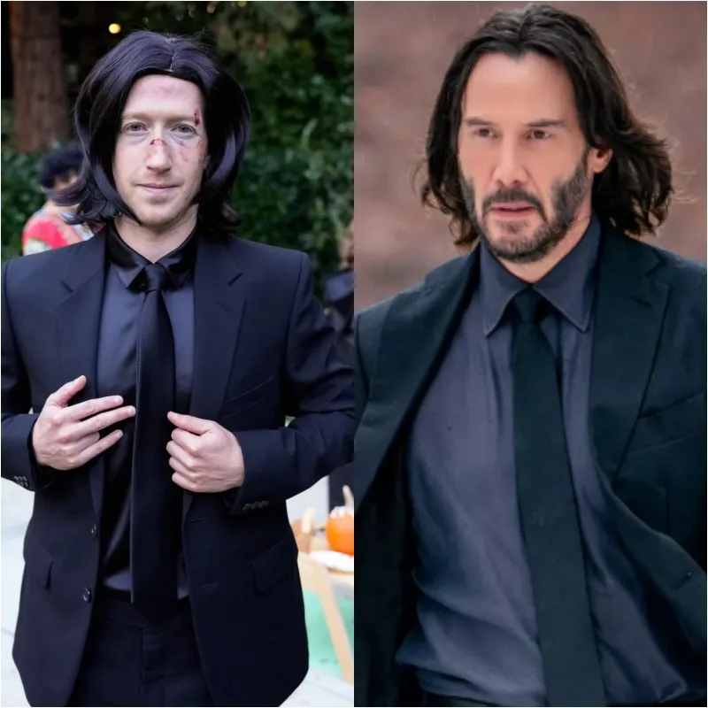 Mark Zuckerberg Dresses as John Wick for Halloween, Captivating Fans with a Family Twist