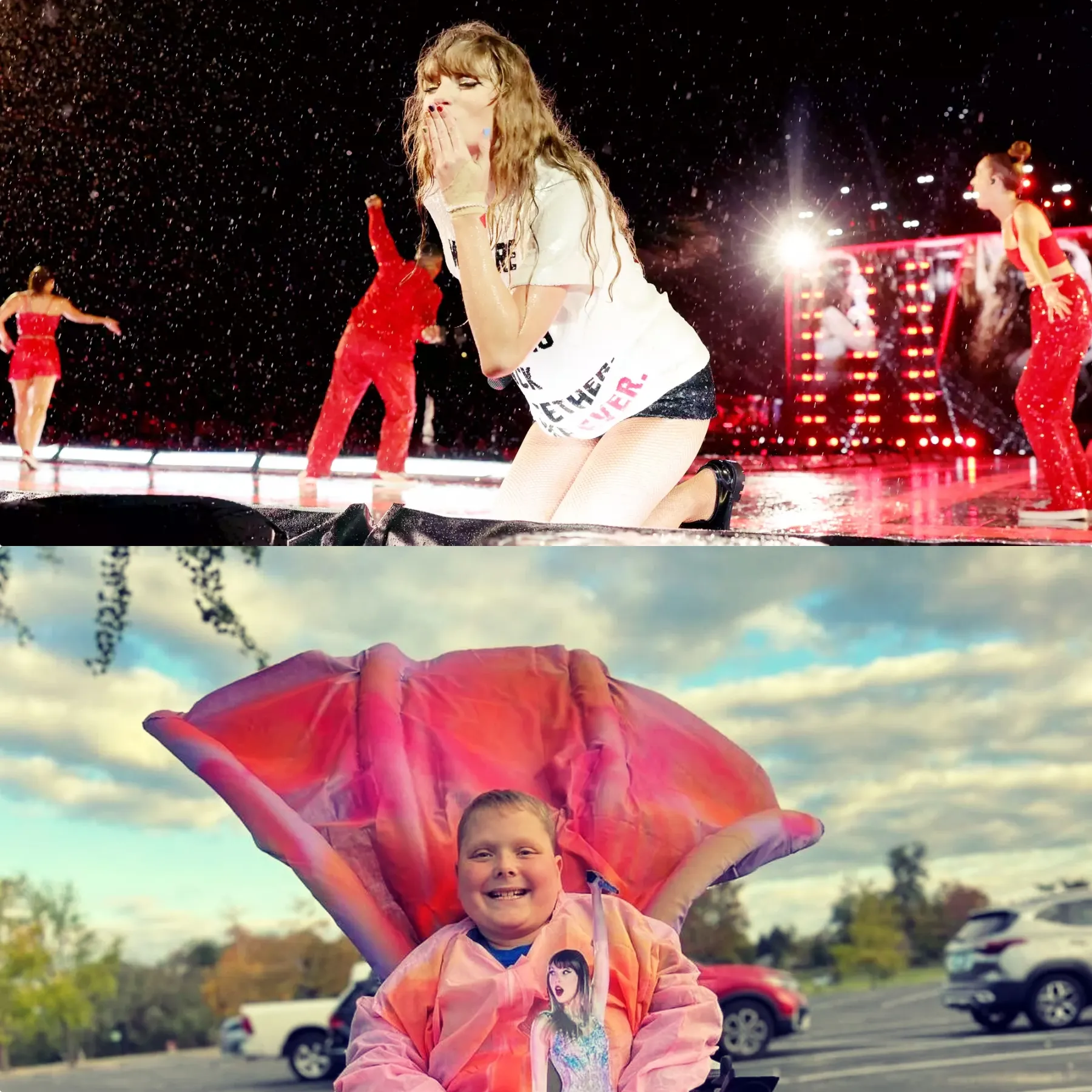 Boy in Wheelchair Receives a Surprise from Taylor Swift’s Mom at The Eras Tour