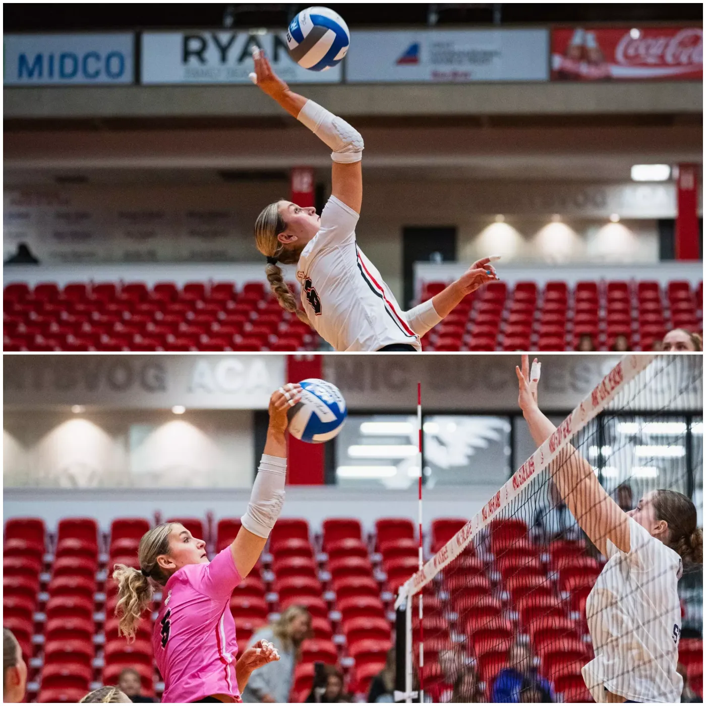 Minot State University Volleyball Team Honors Seniors