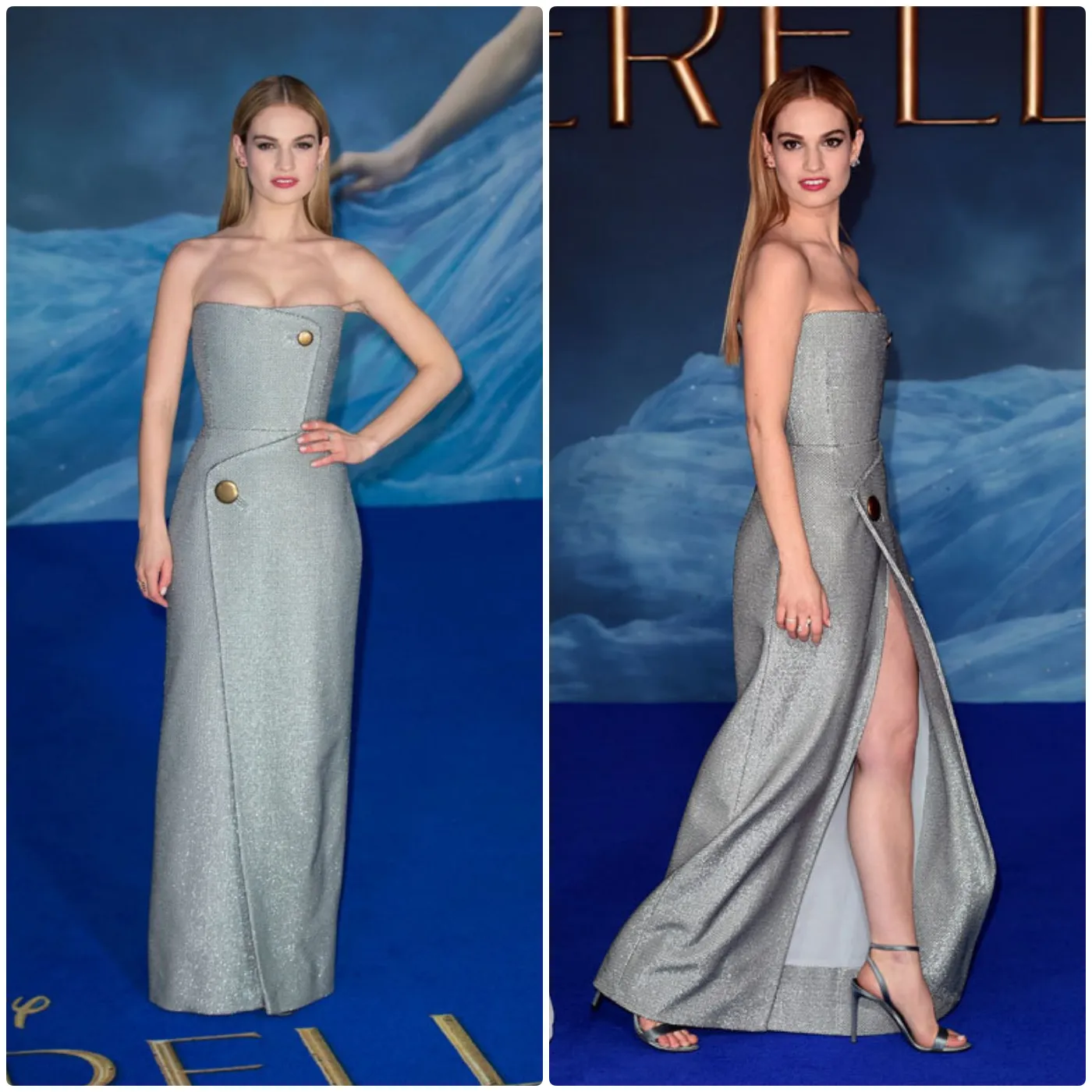 Lily James Radiates at the Cinderella Premiere with a Stunning Look