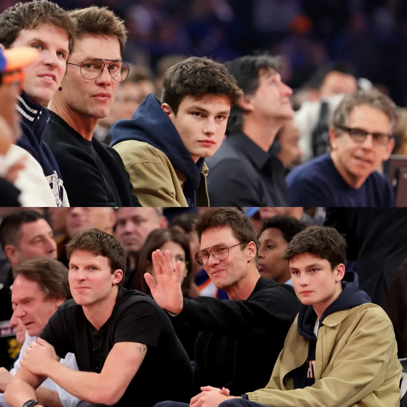 Tom Brady Shares Sweet Selfie with Son Jack, 17, at NBA Game After Admitting He’s “Messing Up” as a Dad