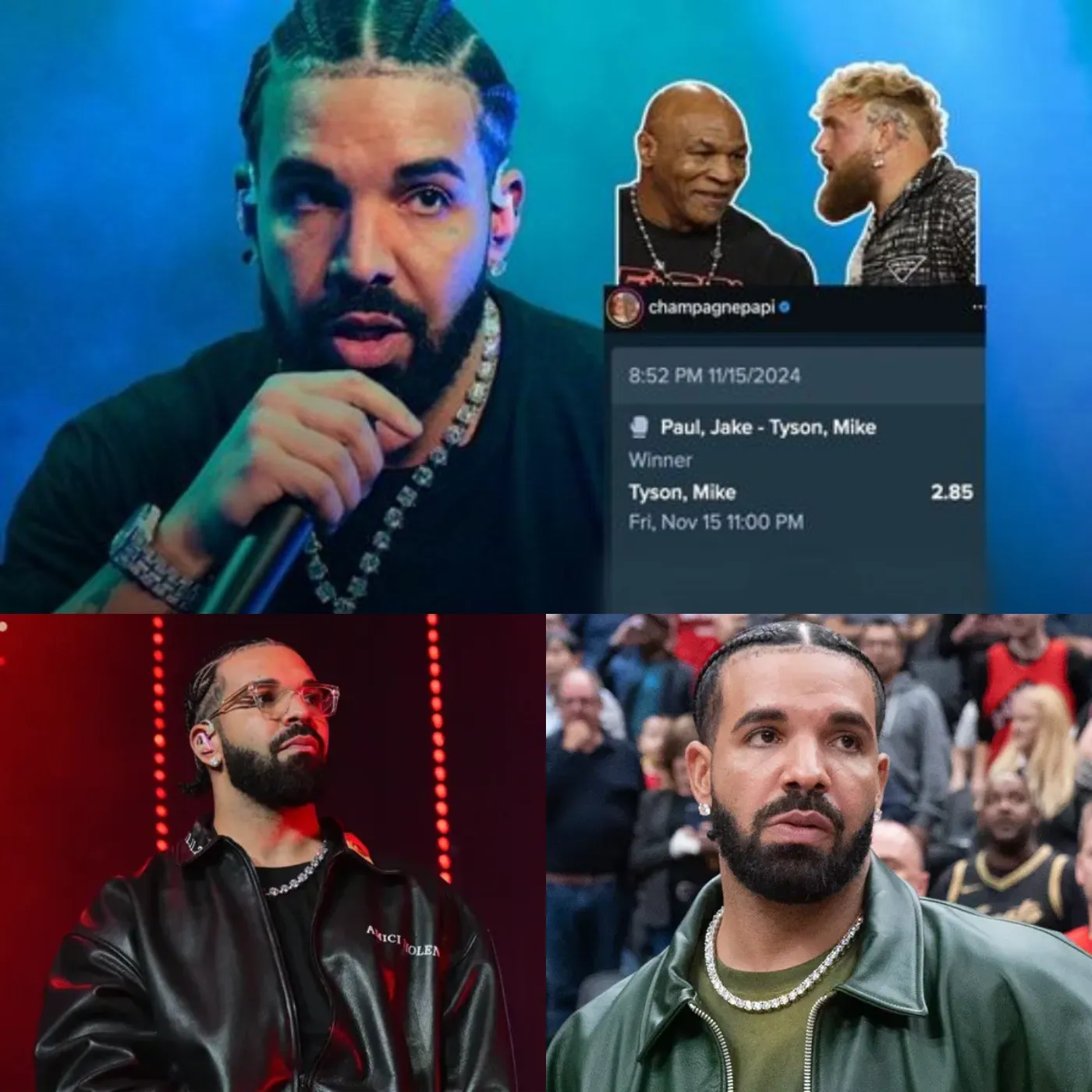 Drake Loses 9 Billion VND in Shocking Bet on Tyson vs. Paul Fight